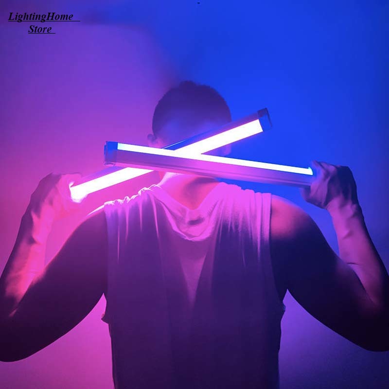 Photography Lighting Home - Tiktok ビデオライトハンドヘルド LED フィルライト LED ワンドスティック写真ランプ充電式フラッシュライトワンドカラフルな