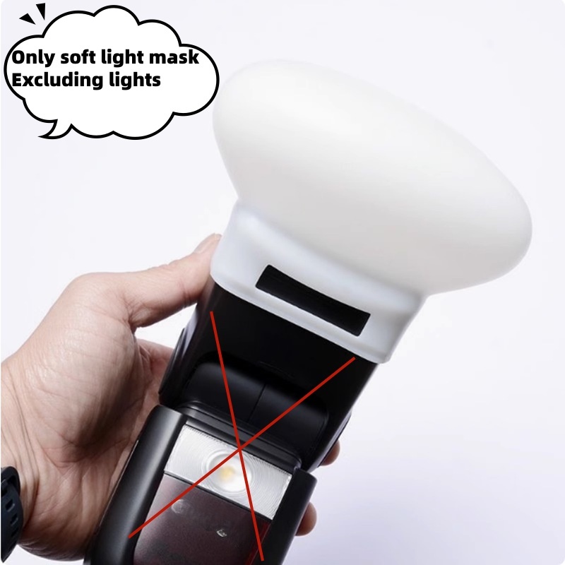 Photography Lighting Diffuser - 1Pc ディフューザー バウンス ドーム ソフト シリコン