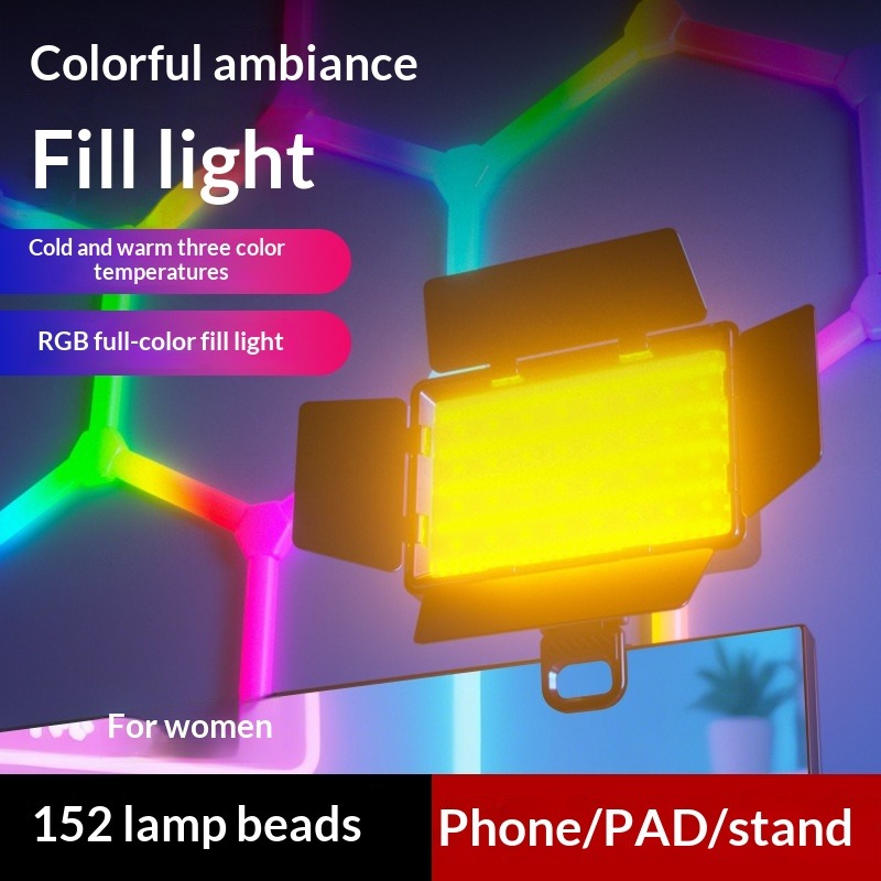 Photography Lighting Diffuser - 4ページディフューザーRGBフィルライト写真撮影スクエアライト雰囲気屋外ライブ放送照明LEDビューティーライト
