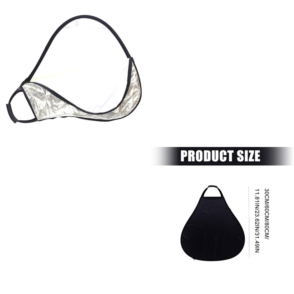 Photography Lighting Triangle - 写真撮影フォトスタジオ照明屋外用ハンドル付き三角形リフレクター