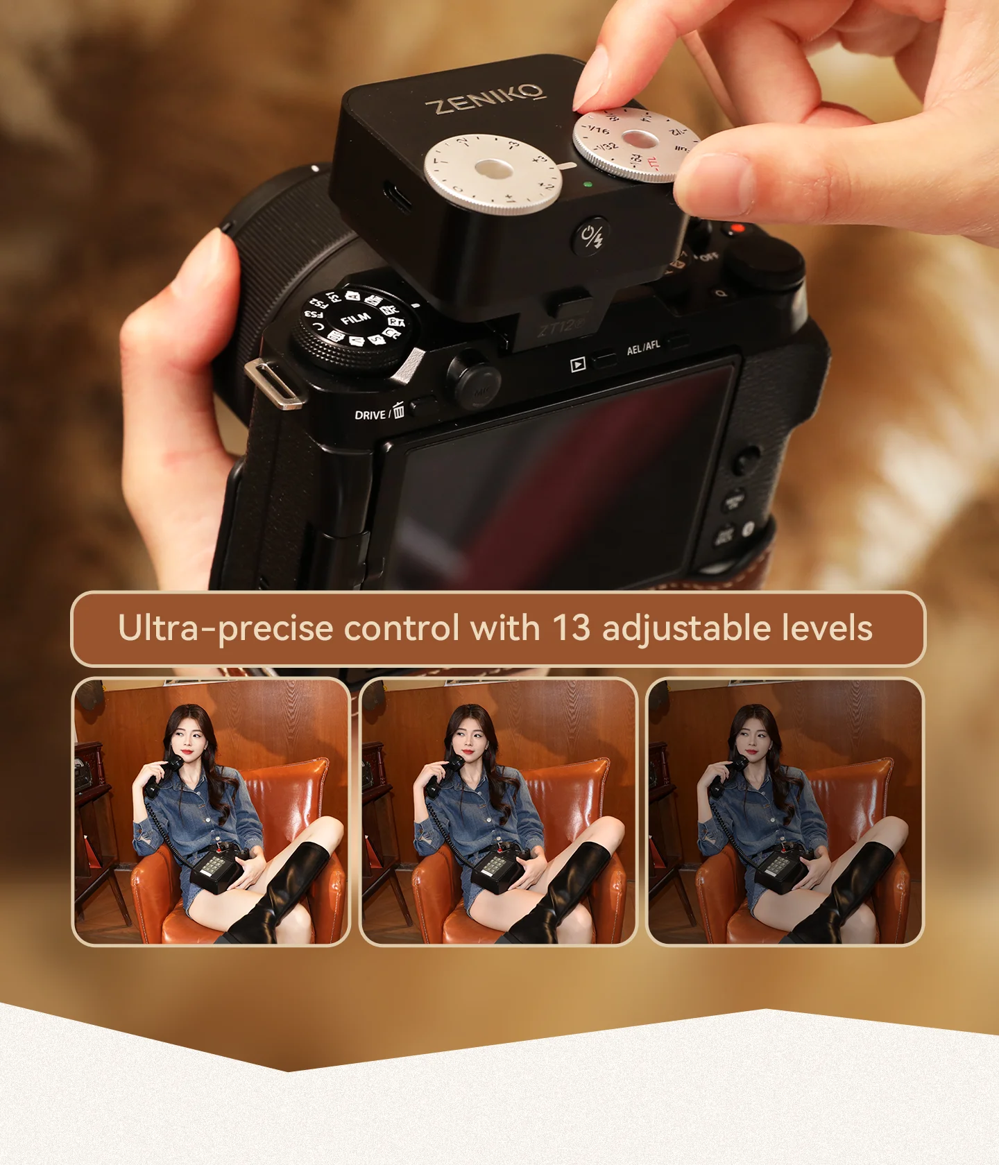 Photography Lighting Brand - ZENIKO ZT12 コンパクトレトロ TTL スピードライト自動測光オンカメラフラッシュライトマルチブランドミラーレス写真カメラ用