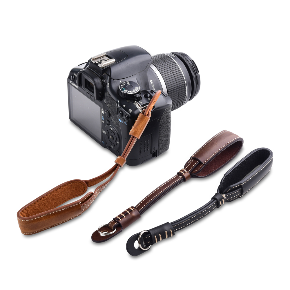 Nikon Camera D3500 - カメラ革ハンドグリップ金属リングリストストラップキヤノン EOS R100 R50 200D 5D