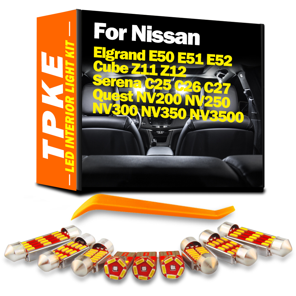 Nikon Camera D3500 - Nissan Elgrand,e50,e51,e52,z11,z12,c25,c26,c27,quest nv200,nv250,nv300,nv350,nv3500用の屋内LED電球キット