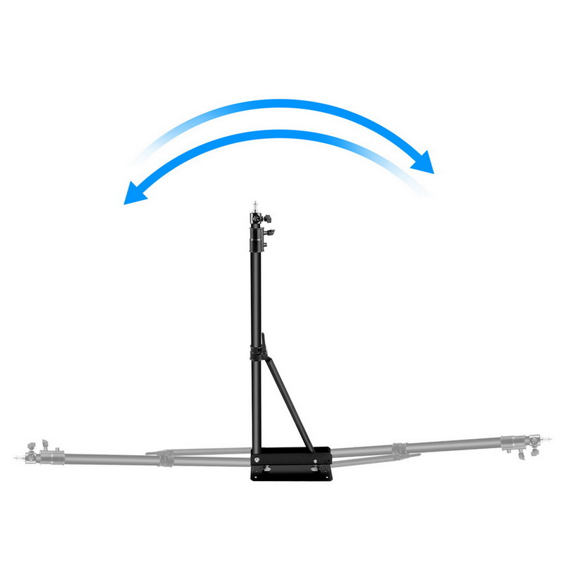 Photography Lighting Triangle - 三角形のベースを備えた壁取り付けブームアーム,最大長さ51インチ/130cm,写真スタジオ,ビデオのストロボ,ライトリング
