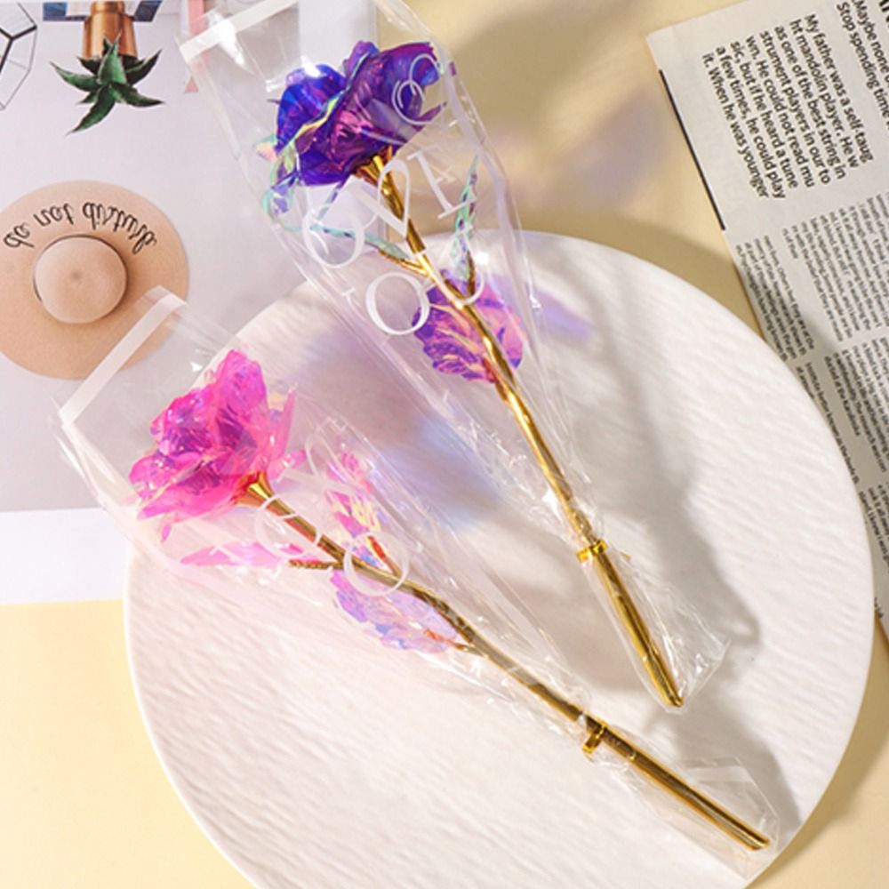 光る金箔のバラの花LEDライト写真撮影用小道具模擬バラの花束 - Photography Lighting Simulation のレビューと価格