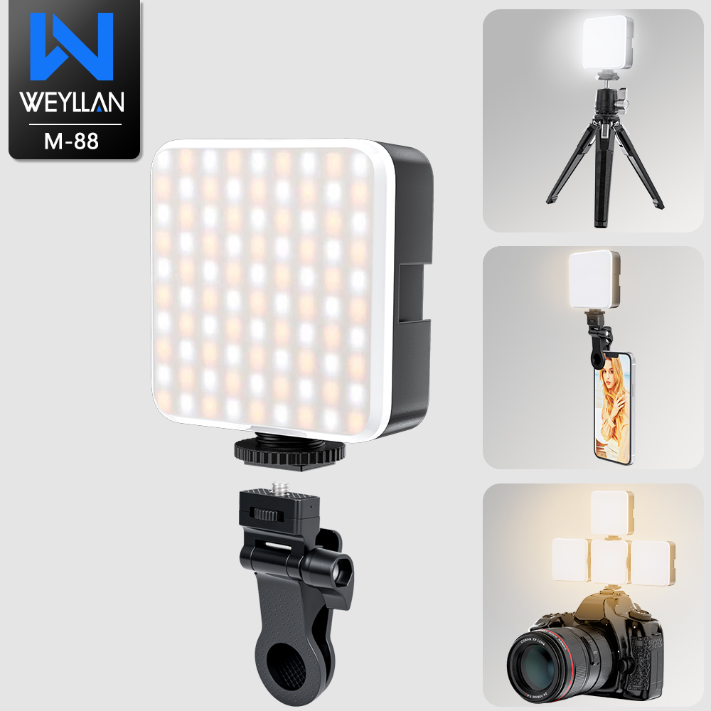 WEYLLAN M-88 2000mAh LED ビデオライ - Photography Lighting Brand のレビューと価格