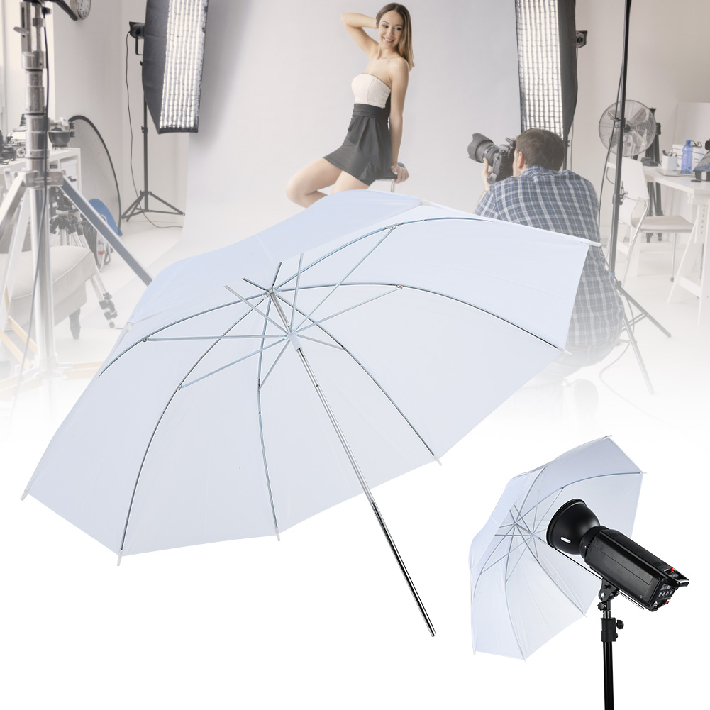 33 インチ半透明ホワイトソフト傘写真撮影スタジオ用フラッシ - Photography Lighting Diffuser のレビューと価格
