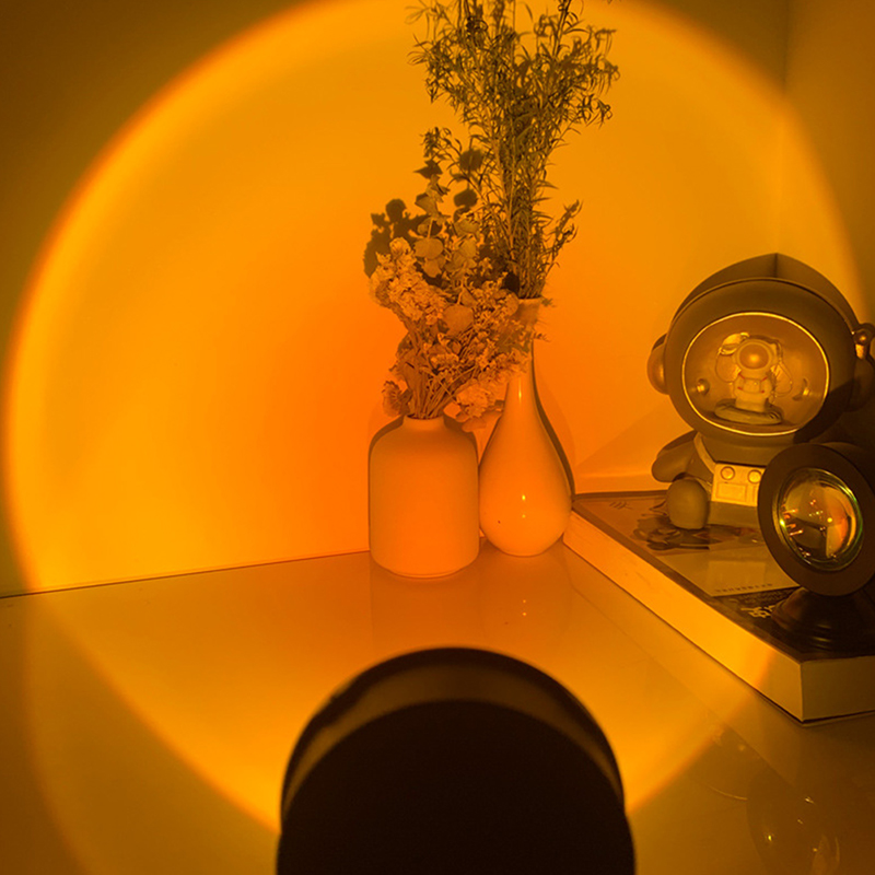 ポータブルLEDサンセットランプ,USB付きランプ,室内装飾 - Photography Lighting Home のレビューと価格