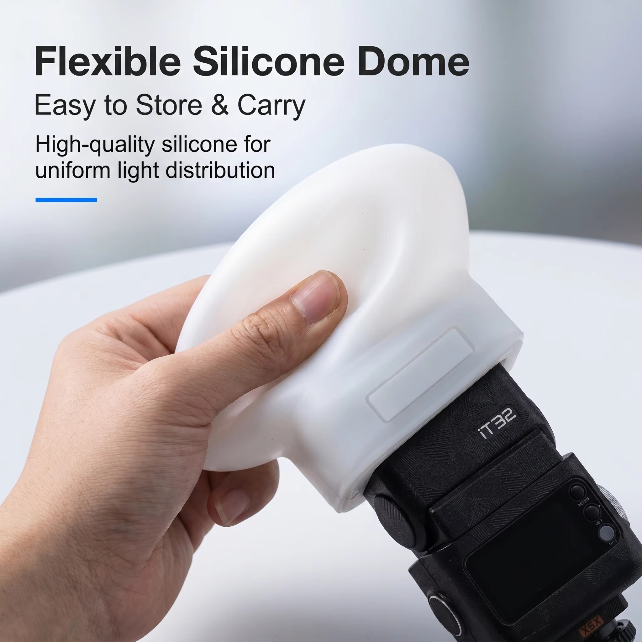 シリコンフラッシュディフューザーカバー Godox IT32 - Photography Lighting Diffuser のレビューと価格