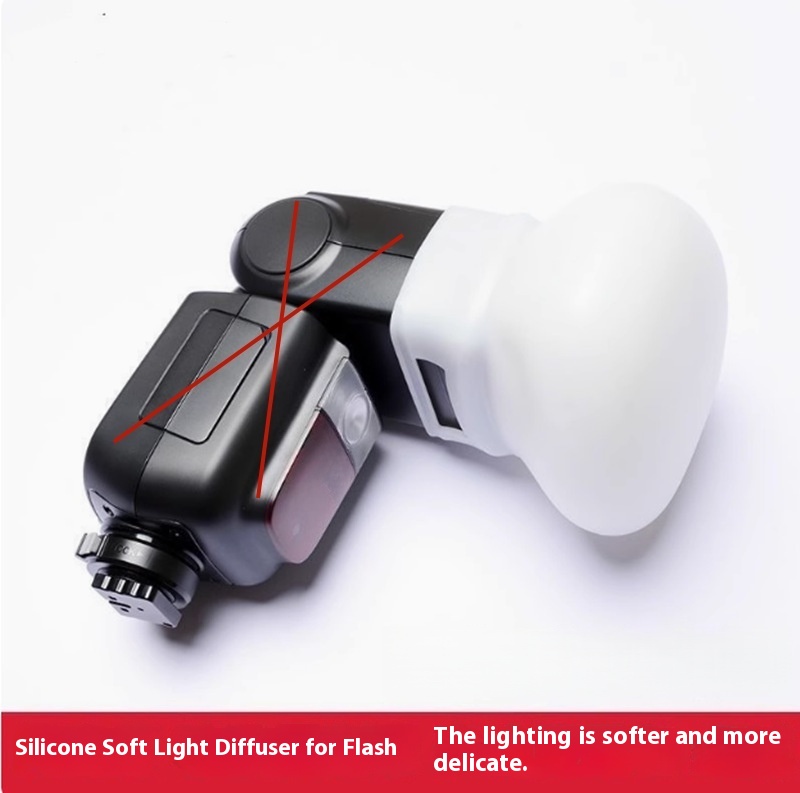 1Pc ディフューザー バウンス ドーム ソフト シリコン  - Photography Lighting Diffuser のレビューと価格