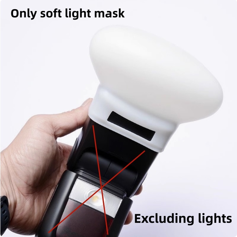 1Pc ディフューザー バウンス ドーム ソフト シリコン  - Photography Lighting Diffuser のレビューと価格