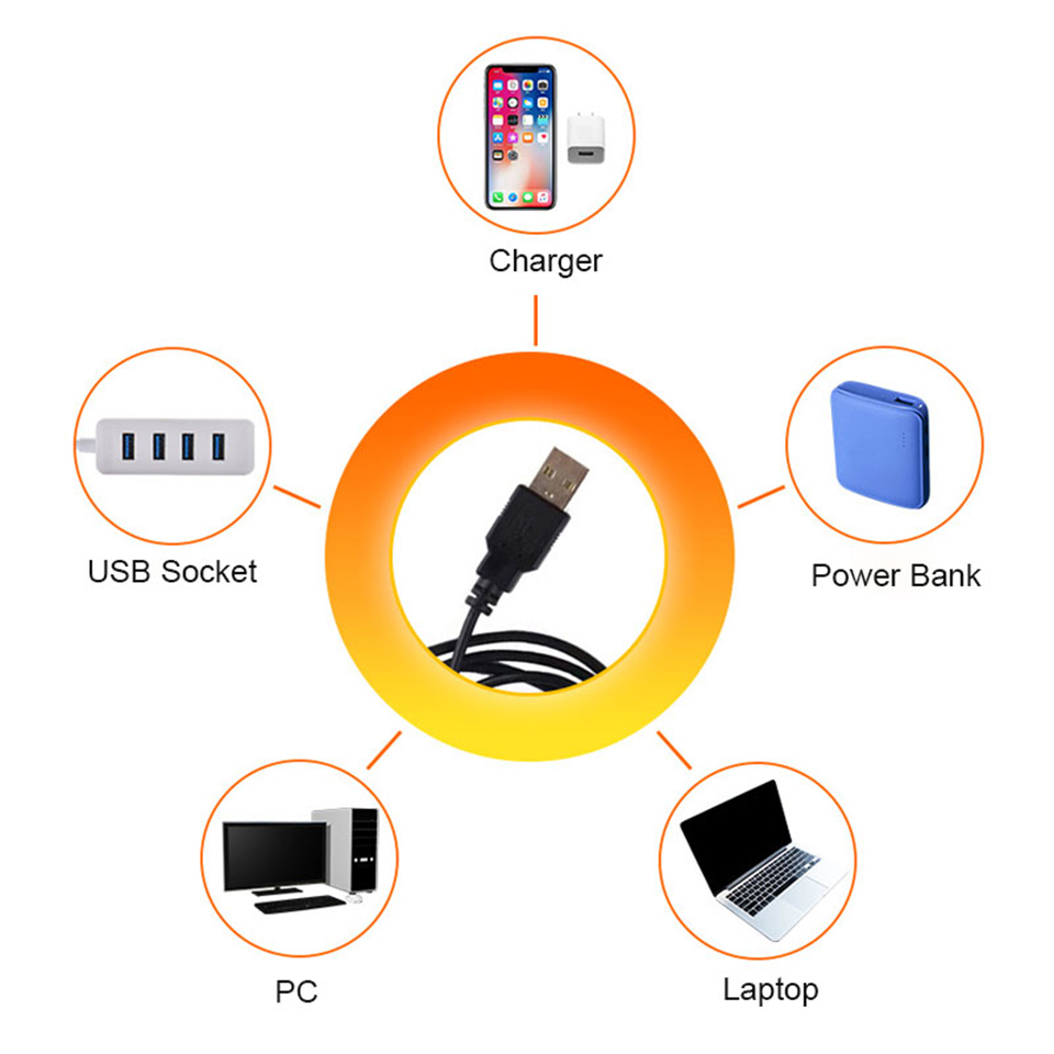 1x USB サンセットランプ LED レインボーネオンナイ - Photography Lighting Home のレビューと価格