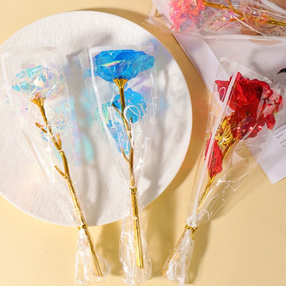 光る金箔のバラの花LEDライト写真撮影用小道具模擬バラの花束 - Photography Lighting Simulation のレビューと価格