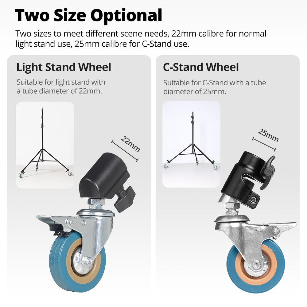 AMBITFUL 3 個 C スタンドスイベルキャスター金属 - Photography Lighting Setup のレビューと価格