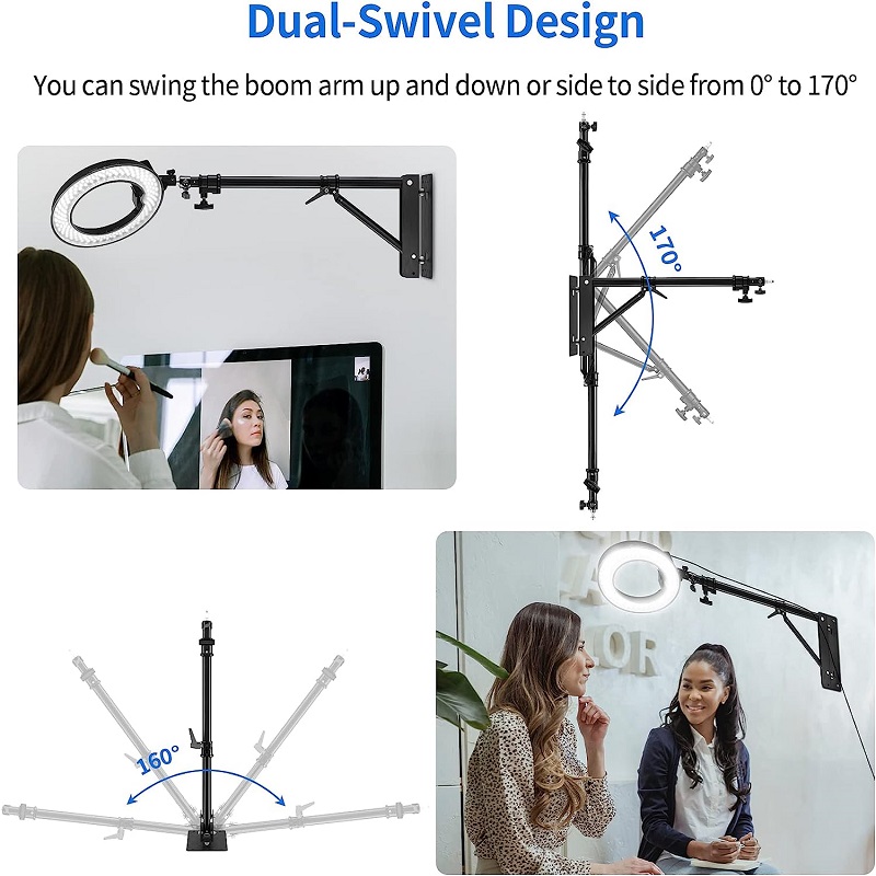 Selens 130cm 壁掛け式ブームアーム 三角形調整可 - Photography Lighting Triangle のレビューと価格