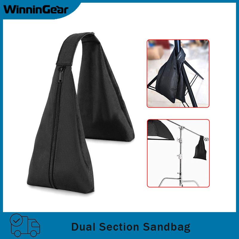 写真スタジオ、ビデオステージ用の二分割式サンドバッグ、耐荷重 - Light Stand Sandbag のレビューと価格