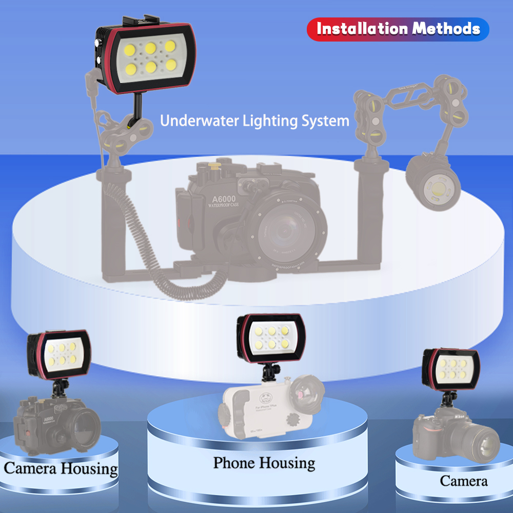 Hangrogs-水中写真撮影ランプ,アルミニウムLEDダイ - Photography Lighting Brand のレビューと価格