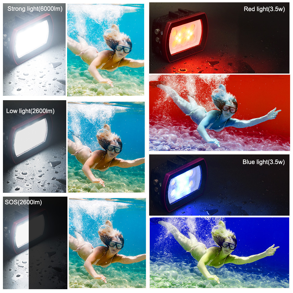Hangrogs-水中写真撮影ランプ,アルミニウムLEDダイ - Photography Lighting Brand のレビューと価格