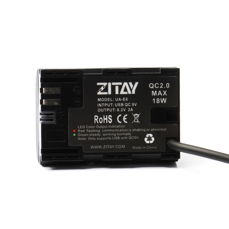 ZITAY USB to LP-E6 カメラダミーバッテリー - Photography Lighting For Dummies のレビューと価格