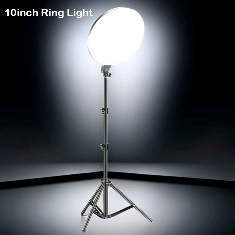 10インチLED撮影用フィルライト三脚スタンドカメラ写真スタ - Photography Lighting For Studio のレビューと価格