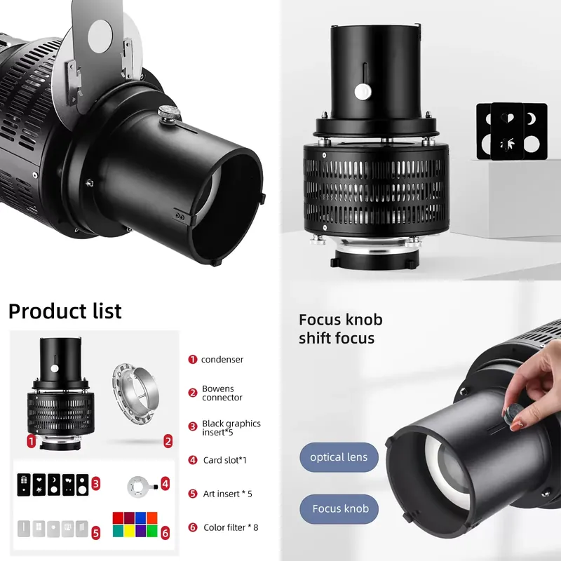 ボーエンズマウントビデオ光学スヌート写真撮影ライト円錐キット - Photography Lighting Brand のレビューと価格