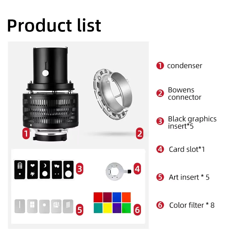 ボーエンズマウントビデオ光学スヌート写真撮影ライト円錐キット - Photography Lighting Brand のレビューと価格