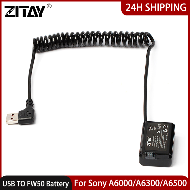 ZITAY USB to FW50 カメラダミーバッテリー  - Photography Lighting For Dummies のレビューと価格