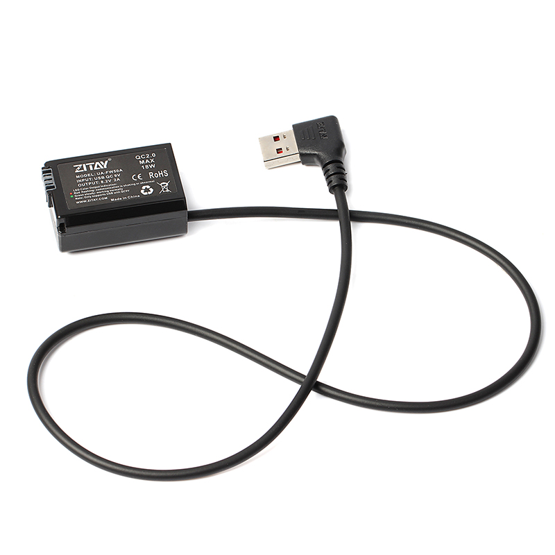 ZITAY USB to FW50 カメラダミーバッテリー  - Photography Lighting For Dummies のレビューと価格